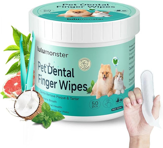 Ear Cleaner Finger Wipes for Dog & Cat [Finger Casing Design][Pet Ear Wipes with Tweezers] for Controlling Ear Infections and Ear Odor Reduce ear wax buildup Natural Ingredients Dog Ear Wipes