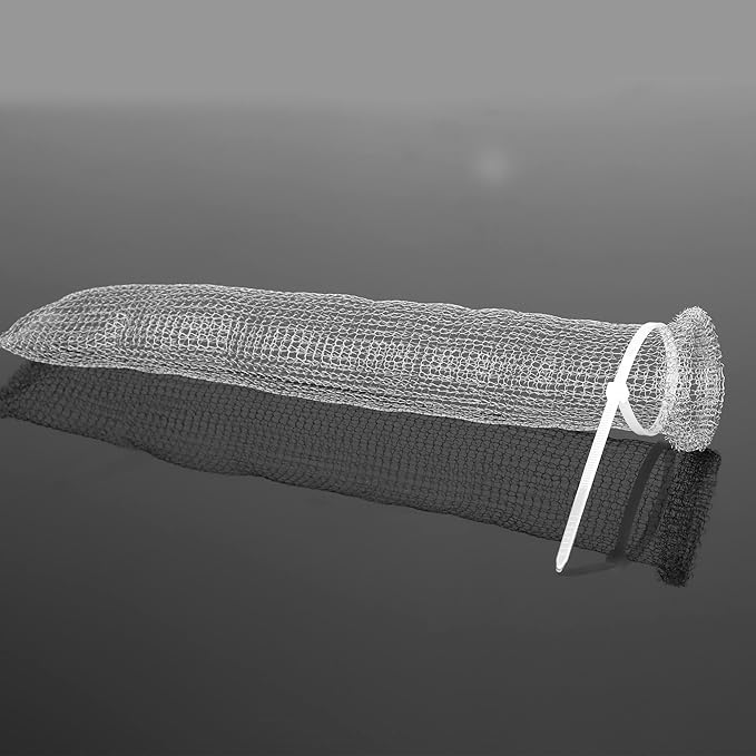 12 PCS Lint Traps Febwind Lint Catcher for Washing Machine Stainless Steel Washing Machine Lint Snare Trap Washer Hose Lint Traps Laundry Mesh Washer Filter with 12 PCS Cable Ties