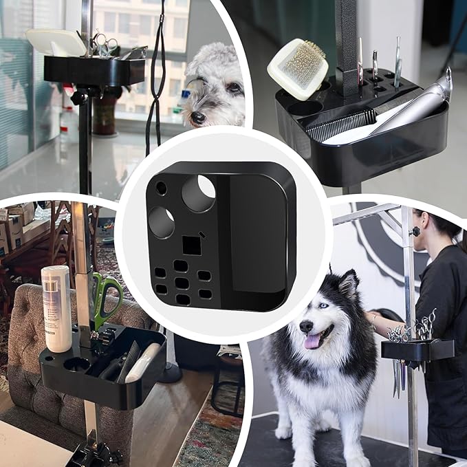 Portable pet Grooming Tools Holder for Dog Grooming Table and arm