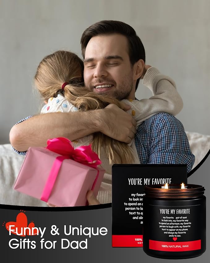 M&SENSE Tobacco Moss Scented Candle 11.6oz - Funny Gifts for Dad, Husband, Boyfriend | Unique Valentines Day Present, Masculine Home Decor, Relaxing Aromatherapy