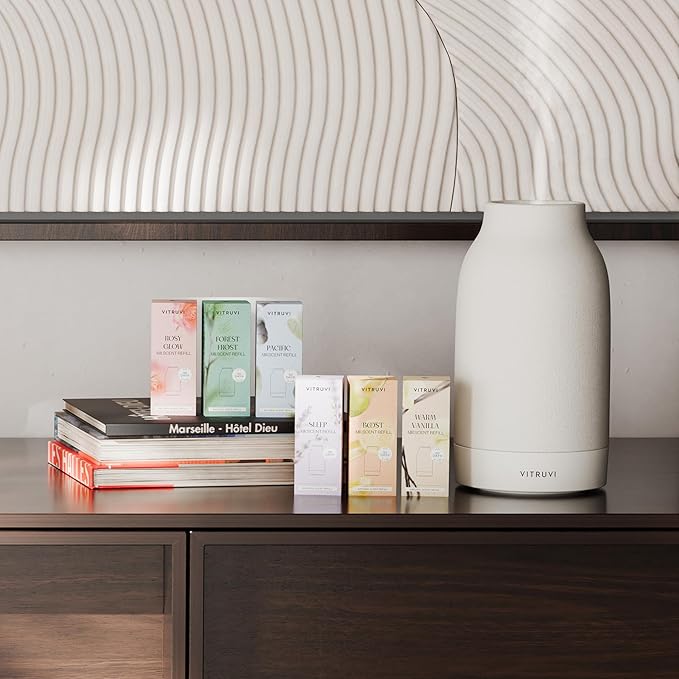 Vitruvi Sleep Scent Refill for Air Diffuser – Calming Essential Oil Blend for Bedtime – Waterless Diffusing Compatible Only with Vitruvi Air Waterless Diffuser | 01 Fl Oz. (Pack of 1)