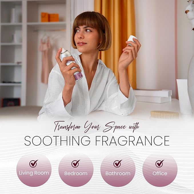 Expressive Home Scent Room Spray - Long Lasting Pomegranate Air Freshener Spray for Bathroom, home & Office - home fragrance spray 6 FLoz