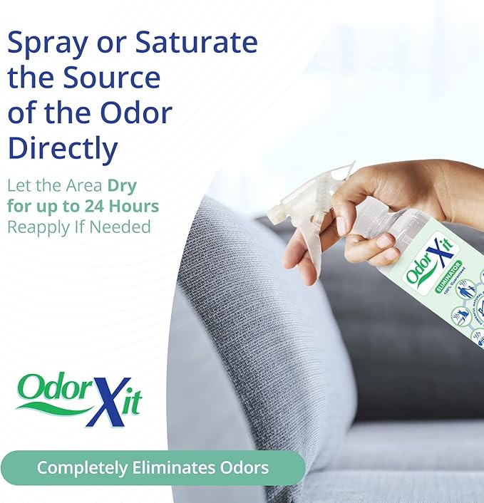 Pet Urine Odor Eliminator Spray, Ideal for Cat, Dog Poo and Urine Smell, Versatile & Natural Odor Neutralizer for Home and Outdoor Use, Ready to Use, 16oz