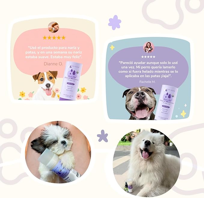 kin+kind Organic Dog and Cat Nose and Paw Balm Stick - 1.76oz Shea Butter - Dog Supplies