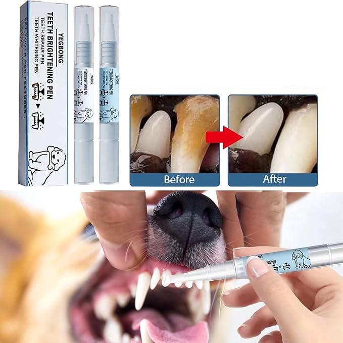 New Pet Toothbrush Pen - Upgraded Dog Teeth Cleaning & Repair Kit | Dental Care Pen for Dogs & Cats | Fresh Breath & Oral Hygiene Solution