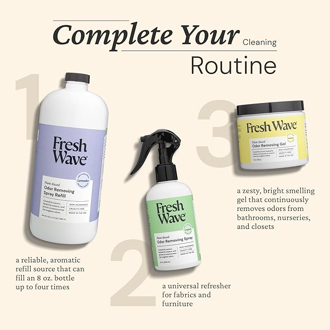 Fresh Wave Lavender Scent Odor Eliminator Spray & Air Freshener Refill, 32 fl. oz.
