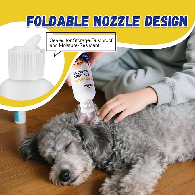 Dog Ear Powder for Hair Removal,Ear Cleaner for Itching,Infection Treatment for Poodles, Doodles(Ear Powder*1)