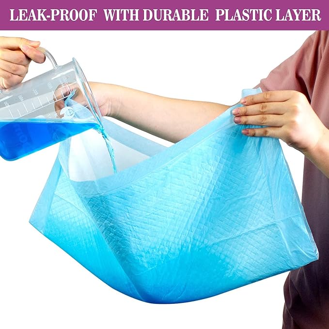 IMMCUTE Dog Pee Pads Extra Large 28"x34", X-Large Training Puppy Pee Pads Super Absorbent & Leak-Proof, XL Disposable Pet Piddle Pad and Potty Pads for Dogs, Puppies, Doggie (60 Count)