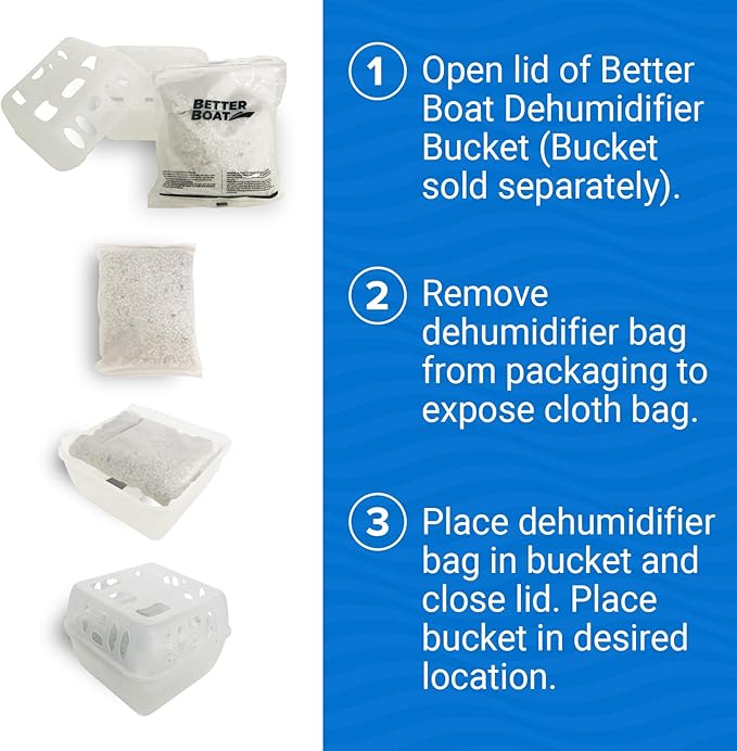 4 Pack Moisture Absorber Refill Bags, Unscented and Fragrance-Free Pellet Packs, Dehumidifier Refills for Buckets, Ideal for Eliminating Odors and Damp Air in Basement, Closet, Home, RV, and Boating