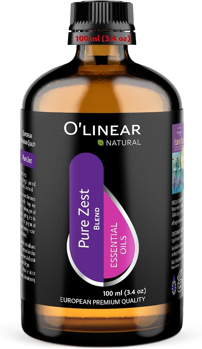 Pure Zest Love Essential Oil Blend - Natural Aromatherapy Candle Making Blend with Lavender, Jasmine, Vanilla, Ylang Ylang - Love Potion Essential Oil for Romantic Room Essentials and Scent Diffuser