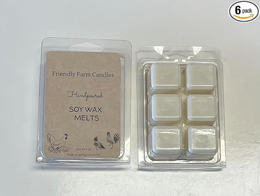 Friendly Farm Candles Soy Wax Melts, Wax Cubes Strong Scent Long Lasting (3 oz.) (iced Cinnamon bun)