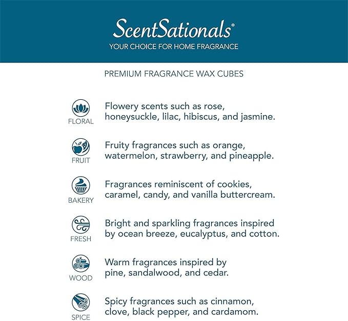 Scentsationals Scented Wax Fragrance Melts - Mango Cheesecake - Wax Cubes Pack, Home Warmer Tart, Electric Wickless Candle Bar Air Freshener, Spa Aroma Decor Gift - 10oz (24-Cubes)