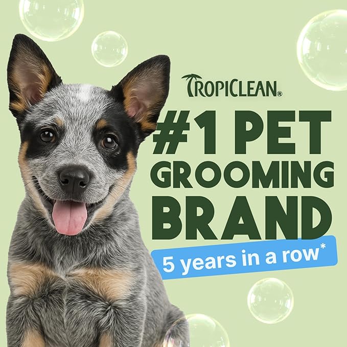 TropiClean Gentle Puppy Shampoo, Dog Shampoo for Allergies & Sensitive Skin, Professional Dog Shampoo, Made in USA, Gentle Coconut Scent, 1 Gallon