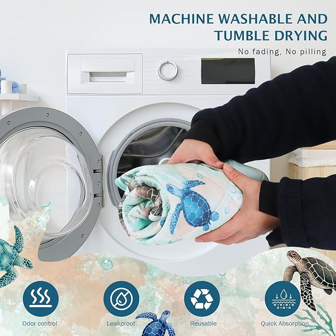 IEUUMLER Washable Pee Pads for Dogs, 2 Pack Reusable Waterproof Puppy Pads, Non-Slip Super Absorbent Dog Training Pad for Playpen Crate Bed EU012