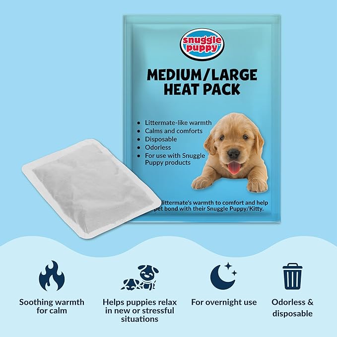 Original Snuggle Puppy Toys - Heartbeat Puppy for Dogs - Pet Anxiety Relief and Calming Aid - Comfort Dog Toys for Behavioral Training