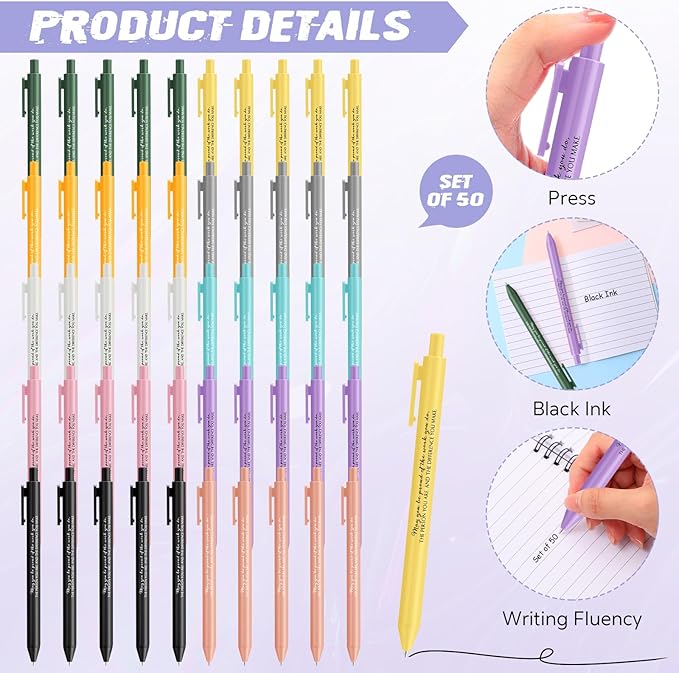 Harloon 100 Pcs Christmas Employee Appreciation Gifts Thank You Gifts Bulk Inspirational Notepads Ballpoint Pens Mini Motivational Notebooks for Staff Teacher Coworker Team Office(May You Be Proud)