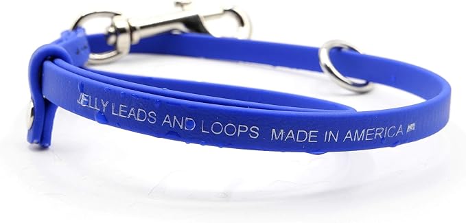 Jelly Pet Grooming Loop for Dogs | Groomers Helper | BioThane Material is Easy to Clean, Waterproof & Durable Noose Loop | Fits Most Pet Grooming Tubs/Tables/ 3/8” x 24” W/Ring Teal | Made in The USA