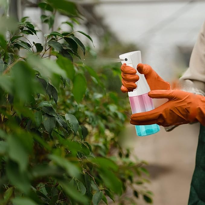 Continuous Mist Spray Bottle for Hair, Face & Plants (6.8oz/200ml) - Ultra Fine Travel-Size Water Mister for Salons, Cleaning, Pets & Skincare Leakproof Design