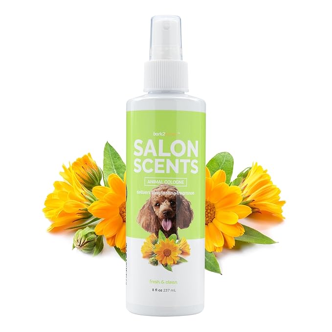 Bark2Basics Salon Scents Pet Grooming Cologne - 8 oz, Natural Professional Groomer Perfume for Dogs and Cats, Long Lasting, Made in The USA (Fresh and Clean)