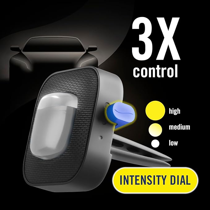 Febreze AUTO Air Freshener, Odor-Fighting Automotive Vent Clip, Noir Scent, 8 Count