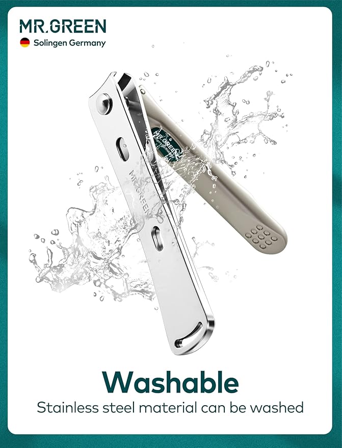 MR.GREEN Nail Clipper 4Pcs Set, Stainless Steel Manicure Pedicure Set, Medical Grade Grooming Kit with Travel Case Gift Box for Man & Woman