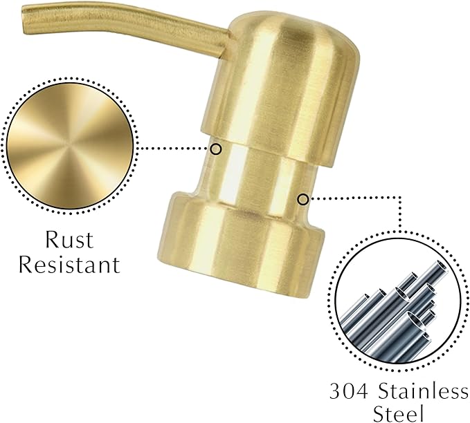 Emerson Soap Dispenser, Dish Soap Dispenser for Kitchen, Bathroom Set, Kitchen Hands and Dishes, Glass Bottles with Pump and Labels, 16 Oz | 2 Pack