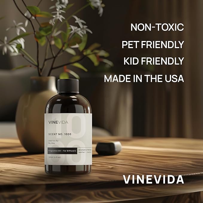 VINEVIDA [128 Oz] Spa Retreat Fragrance Oil for Cold Air Diffusers - Essential Oils for Diffuser Oil Refill & Air Freshener Room Spray