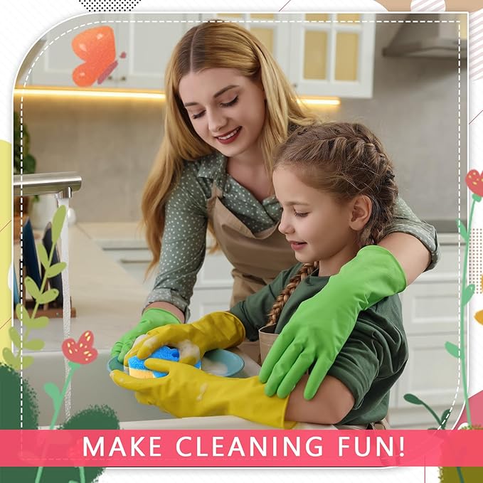 3 Pcs Dual Sided Scrub Sponge Multi Functional Cute Temperature Sensitive Non Scratch Dish Sponge for Washing Dishes Kitchen Bathroom(Rabbit)