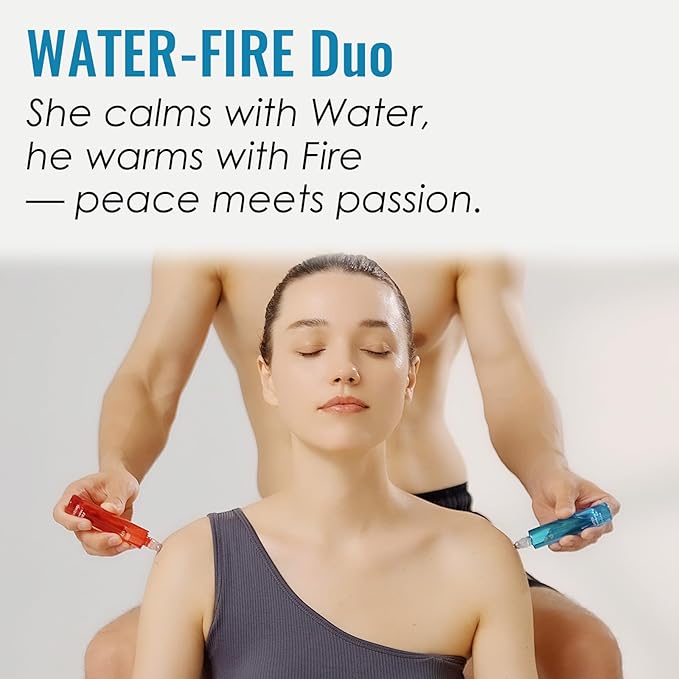 MATRUM Ease Menstrual Discomfort Blend Essential Oil Roll On, 100% Pure Arometherapy Roller for Soothe Pain and Restore Strength, Warm Calming & Relaxation, Fire and Water Duo, 1 Fl Oz