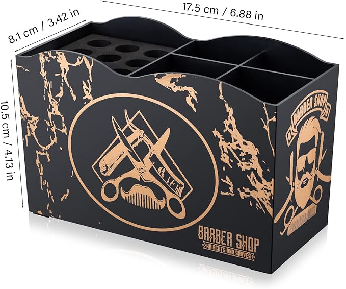 Noverlife Barber Scissors Holder Box, Professional Salon Hairdressing Scissors Rack Holder Storage Organizer for Hairstyling Combs Clips Brushes.