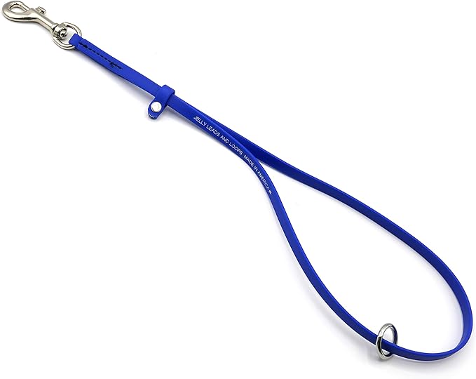 Jelly Pet Grooming Loops 3/8'' x 18'' W/Ring (Royal Blue) | Made in The USA