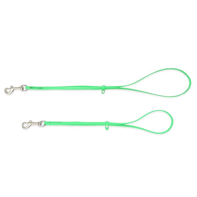 Jelly Pet Grooming Loop for Dogs, Fits Most Pet Grooming Tubs/Tables, Easy to Clean, Waterproof & Durable Noose Loop, Stronger Than Leather, Made in The USA, 3/8" x 18’’ and 24" Lime Green