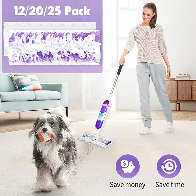 25PCS Disposable Mopping Pads Refills for Swiffer PowerMop,Replacement with Swiffer Power Mop Refills for Swiffer Power Mop Pads Multi-Surface for Floor Cleaning