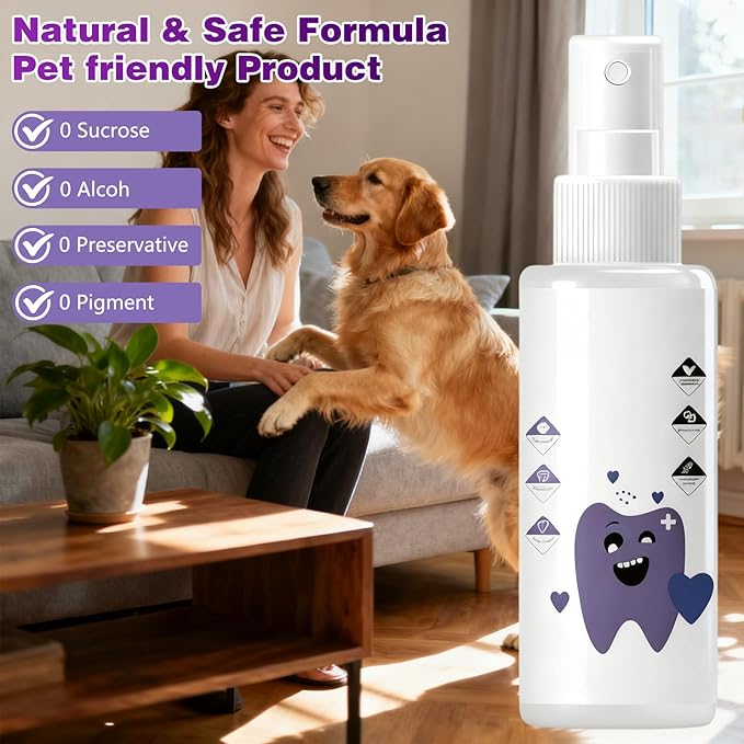 Pawbright Dental Plus,Natural Odorless & Flavorless Formula to Fight Tartar,for Dental Water Additive,Promote Healthy Gums & Freshen Breath Easy Daily Use for All Pet