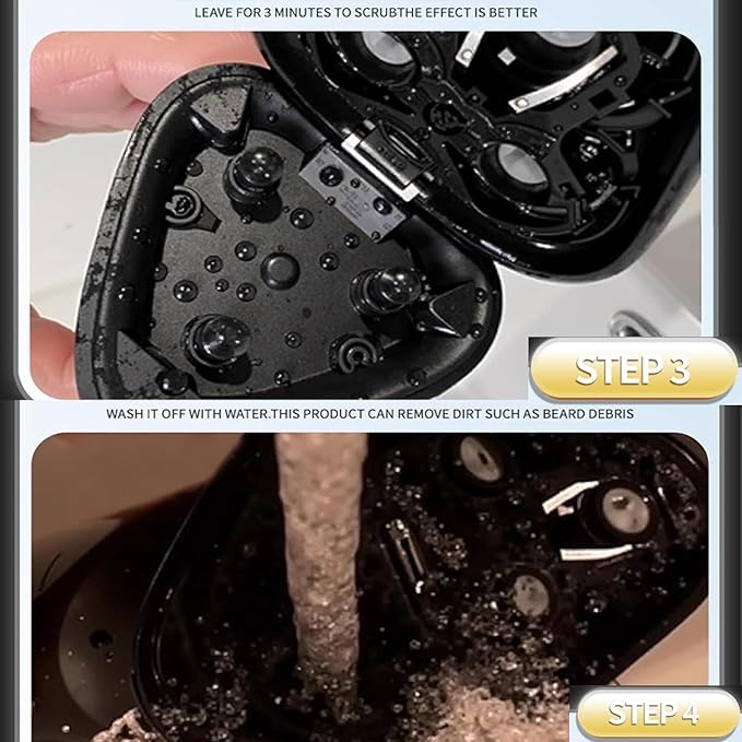 RazorCleaner,TrimmerCleaningSpray,withBrush,ElectricShaverCleaner,CleansBlades,EliminatesCutHair,2025NewElectricShaverCleaningSolution,withOdorEliminationRustPreventionPerformance