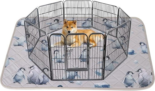 IEUUMLER Washable Pee Pads for Dogs, 1 Pack Reusable Waterproof Puppy Pads, Non-Slip Super Absorbent Dog Training Pad for Playpen Crate Bed EU012