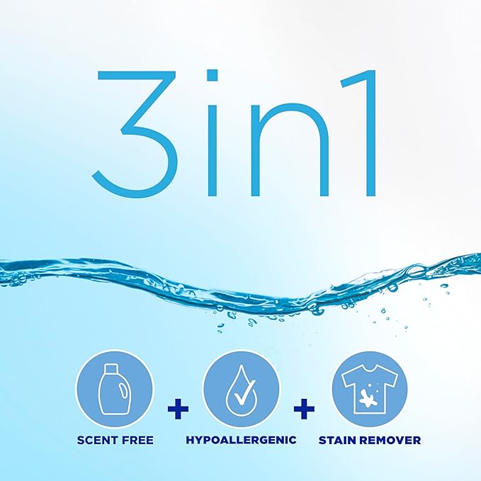 Tide Free & Gentle Liquid Laundry Detergent, 100 Loads, 132 fl oz, Tide Laundry Detergent, Clean Laundry Detergent