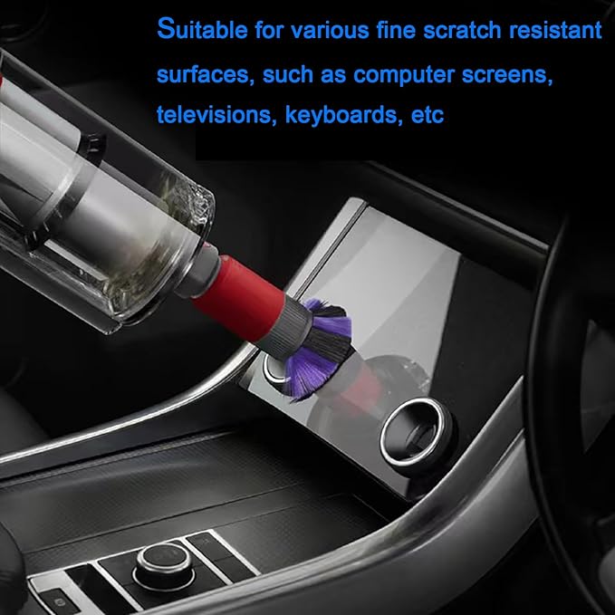 Self-Cleaning Replacement Dust Brush for Dyson V7 V8 V10 V11 V15 Vacuum Cleaner Traceless Ultra Soft Bristles Dust Brush for Keyboard Screens Furniture Dust Remover