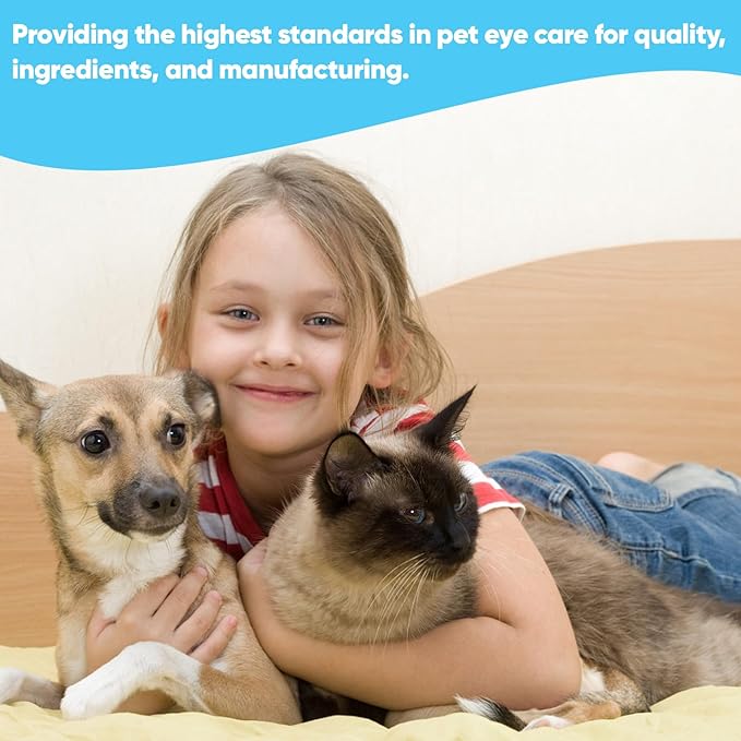 400Pcs Eyes Wipes for Dogs, Pet Tear Stain Remover Wipes, Pet Eye Wipes for Dogs & Cats, Hypoallergenic Soothing Cleansing Pet Wipes (200pcs x2)