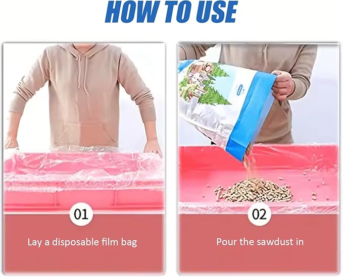 100Pcs Cage Liners, Clear Plastic Disposable Rabbit Cage Liner Guinea Pig Leak Proof Toilet Film for Bunnies Ferrets Chinchillas Birds Small Animal, Litter Box Liners