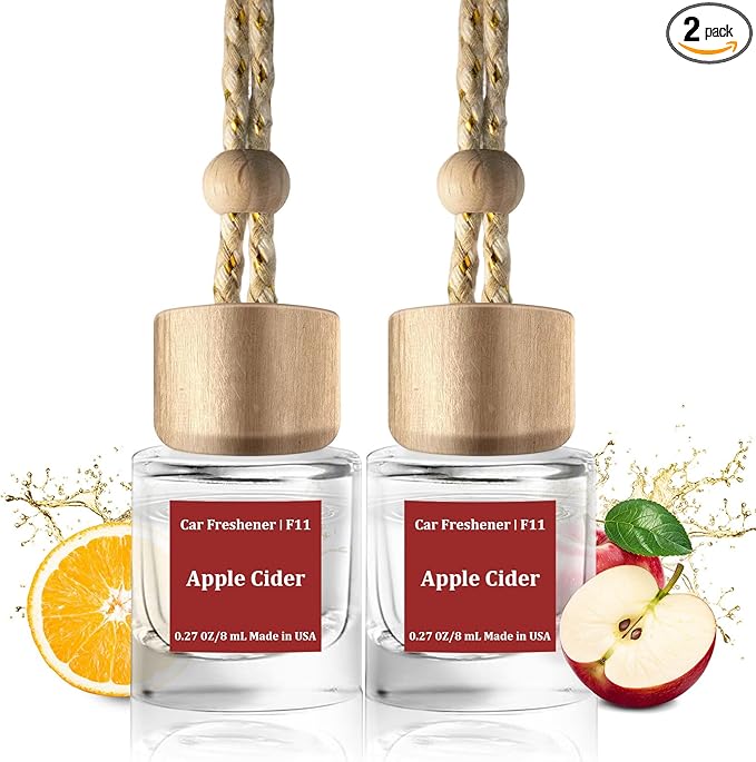 HoogaLife Car Air Freshener Diffuser 2 Pack Hanging Air Freshener Diffuser - Coconut Fragrance Oil Air D iffuser for Car, 45+ days Long Lasting Fragrance Made in USA （F11）