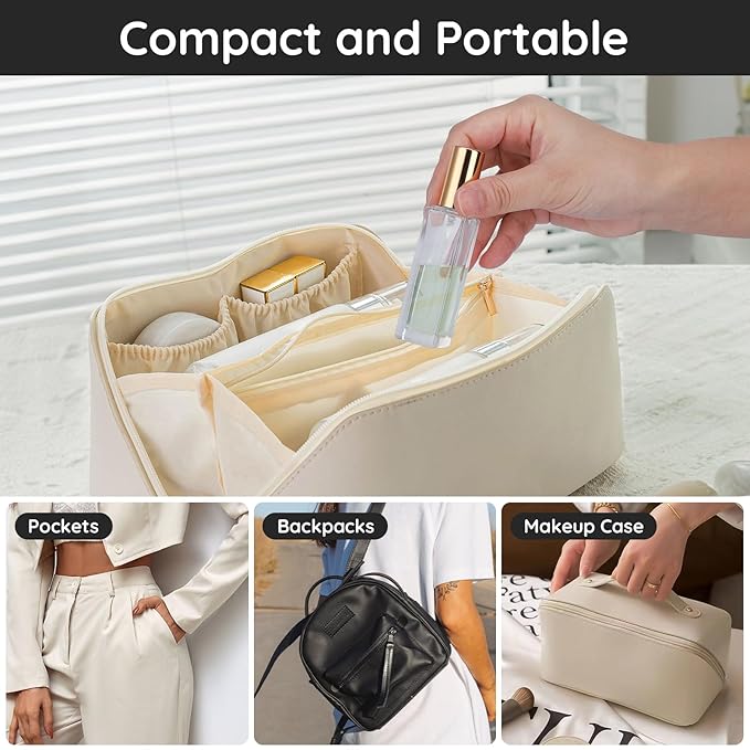 Segbeauty Perfume Travel Refillable, 5 Pack 20ml Atomizer Sprayer, Portable Travel Size Bottles, Cologne Spray Empty Fine Mist Container for Fragrance