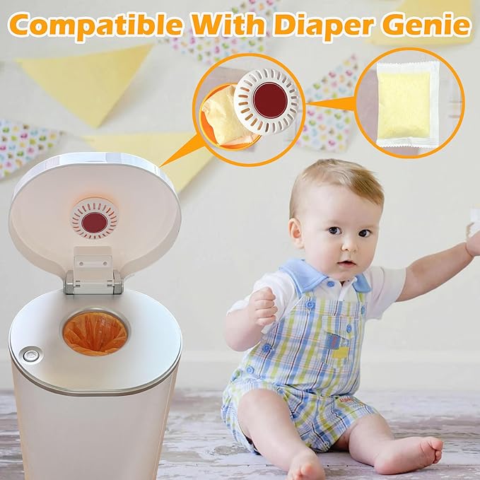 12 Pack Deodorizers Refills for Munchkin Pail Diaper, Diaper Pail Odor Removing for Munchkin deodorizing Discs