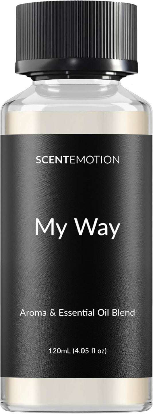 My Way Diffuser Oil Inspired by The 1 Miami Beach Scent, Scent Diffuser Oil with Notes of Cardamom, Leather, Lemon & Iris, Aromatherapy Fragrance, Essential Oil Blend | 120ml, 4.05 fl oz