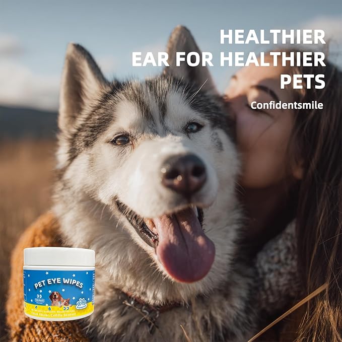 Cat Eye Wipes, Dog Eye Wipes, Eye Wipes for Dogs, Cat Wipes, Pet Wipes for Cats, Dog Tear Stain Remover, Cat Dental Care – Pet Eye Wipes for Cats: Tear Stain Cleaning Wipes, Daily Morning Cleanup