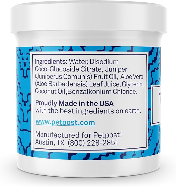 Petpost Tear Stain Remover Wipes for Dogs | 100 Count Gentle Eye Wipes with Juniper Berry & Coconut | Dog Face Wipes for Tear Stains & Eye Discharge | Soft Cotton Pads, Bleach Free