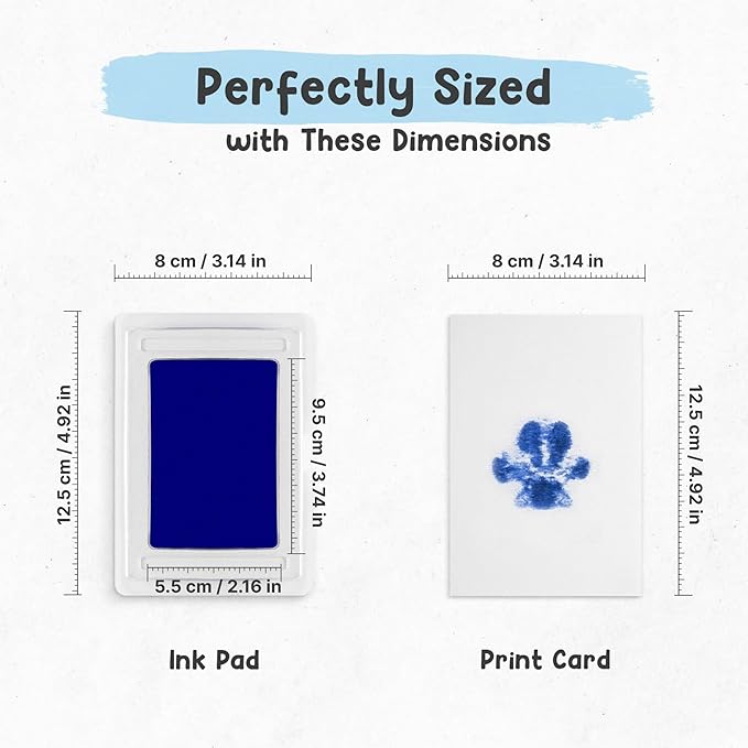 Inkless Paw Print Kit for Dogs | Pet Paw Print Impression Kit | Dog Ink Paw Print Kit | Pet Paw Print Kit | an Easy to Use Paw Print Stamp Pad for Dogs | Contains an Ink Pad for Dog Paw Prints