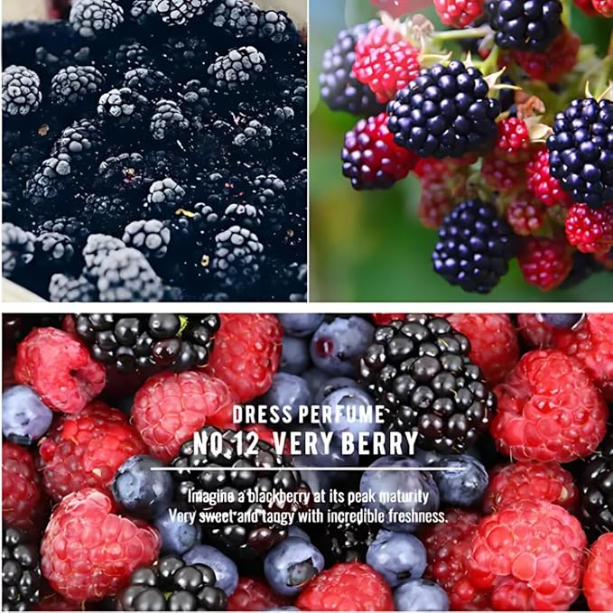 W.Dressroom No.12 Very Berry Living Clear Perfume, Body Mist & Fabric Spray Deodorizer, Alcohol-Free Water-Based, Odor Neutralizer for Clothes, Bedding & Room, Travel Size 2.36 oz