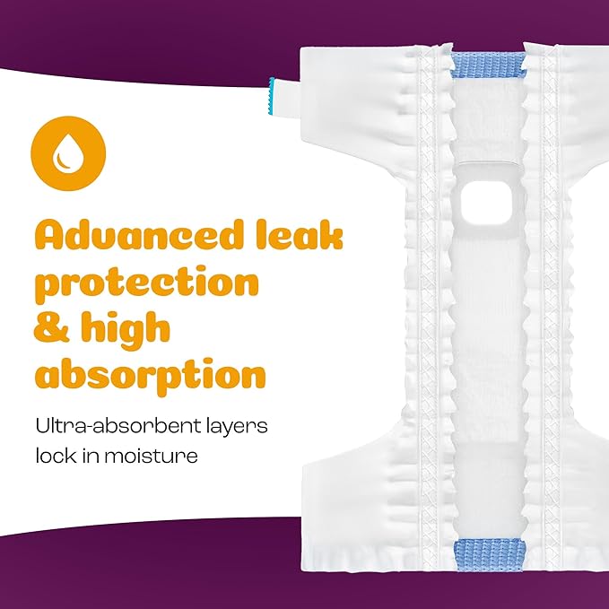 Inspire Pet Care Dog Diapers Female Dogs | Bulk Value Doggie Incontinence, Accidents, for Heat, Pee or Period and Housebreaking (X-Small (100 Count))