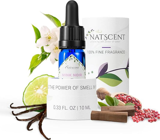 Mink Noir Essential Oils for Diffusers for Home, Nature-derived Vanilla Essential Oil, Long-Lasting & Family-Friendly Diffuser Oils Scents, IFRA Certified, Cold Air & Ultrasonic - 0.33 oz